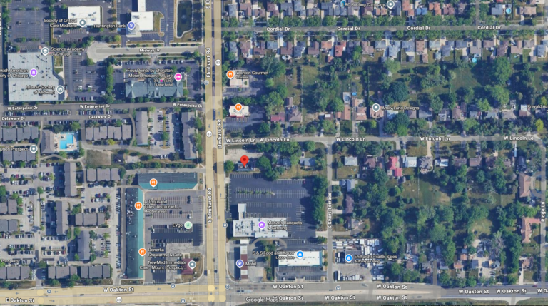 1505 Elmhurst Rd - Aerial